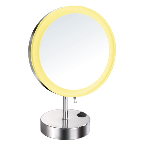 Gappo G6204 Косметическое зеркало с подсветкой, настольное хром