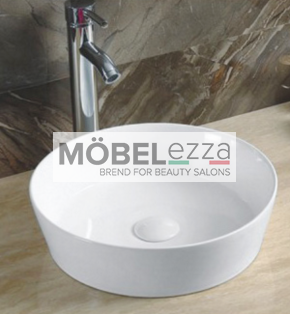 Керамическая накладная раковина для ванной Gid N9423 с сифоном ORIO A3202